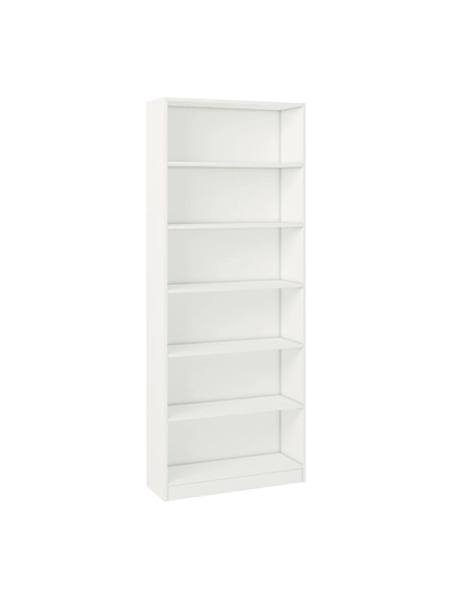 Стеллаж Polini Home Smart Вертикальный, 6 секций, 80x28x202 см, белый — POLINI-STELJ6