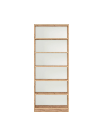 Стеллаж Polini Home Smart Вертикальный, 6 секций, 80x28x202 см, дуб крафт золотой — POLINI-STELG6DUB