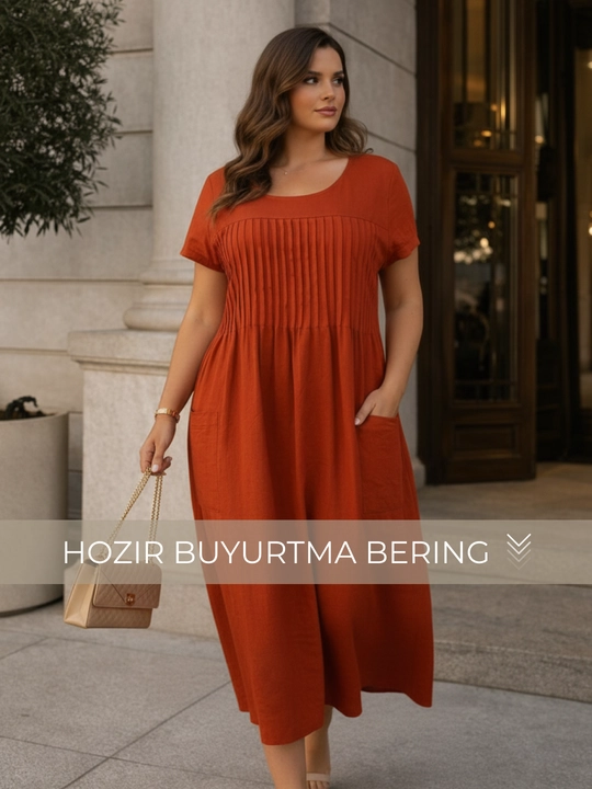 Ayollar yozgi libos, 100% paxta — ELLY FASHION
