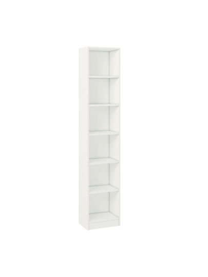 Стеллаж Polini Home Smart Вертикальный, 6 секций, 40x28x202 см, белый — POLINI-STELG6BEL