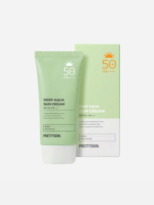 Pretty Skin Yuz uchun namlovchi, quyoshdan himoyalovchi krem SPF50+ PA++++ 4 xil, 70 ml