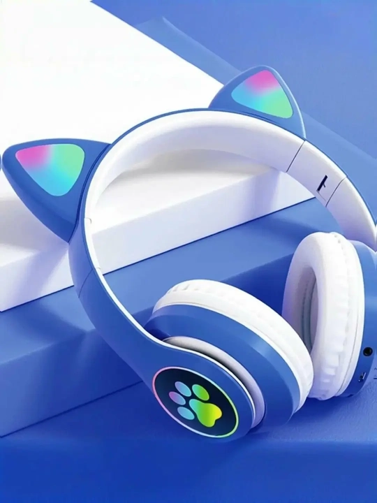 Simsiz Bluetooth quloqchinlar STN-28, yoritiladigan mushuk quloqlari bilan