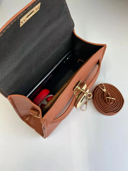 Kelly сумка кросс-боди, маленькая, через плечо, в стиле Hermes, ХЕРМЕС маленькая, экокожа
