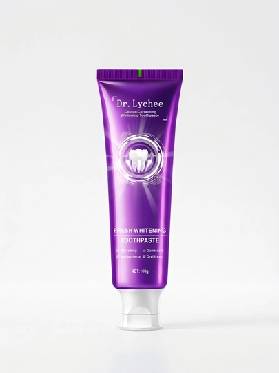 Отбеливающая зубная паста Dr. Lychee Colour-Correcting, эффект мгновенной белизны