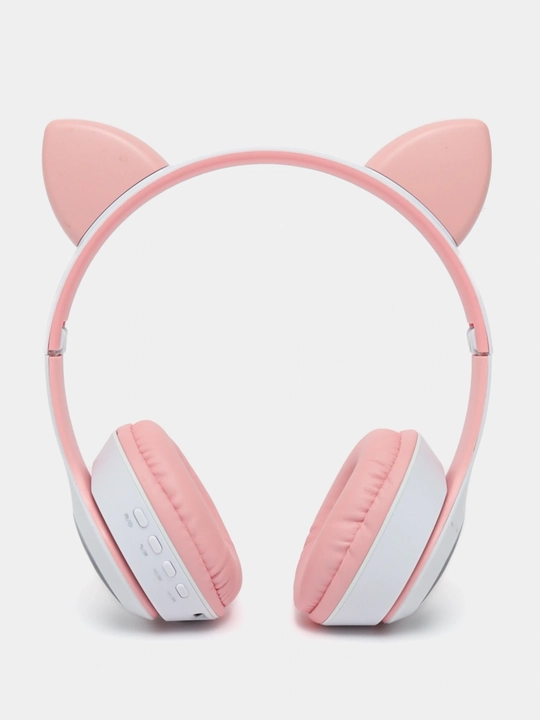 Cat Ear simsiz quloqchinlar (Bluetooth 5.3) – LED yoritgichli, bolalar va qizlar uchun