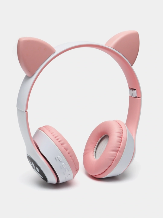Cat Ear simsiz quloqchinlar (Bluetooth 5.3) – LED yoritgichli, bolalar va qizlar uchun