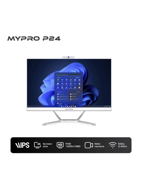MYPRO P24 FHD IPS CPU I5 13th Gen DDR5 8GB MYPRO 5600MHz SSD 256GB M.2 Nvme - 