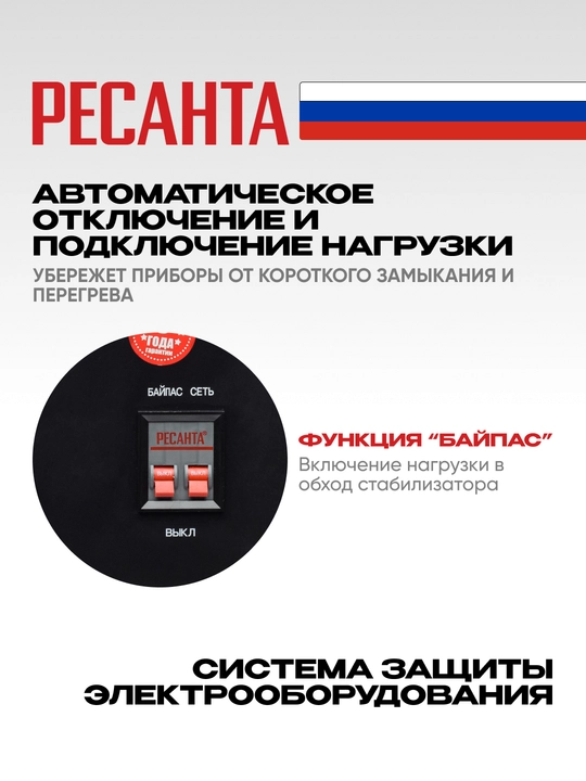 Стабилизатор, 17 кВа/13.5 кВт, СПН-13500 Ресанта арт. 63/6/28