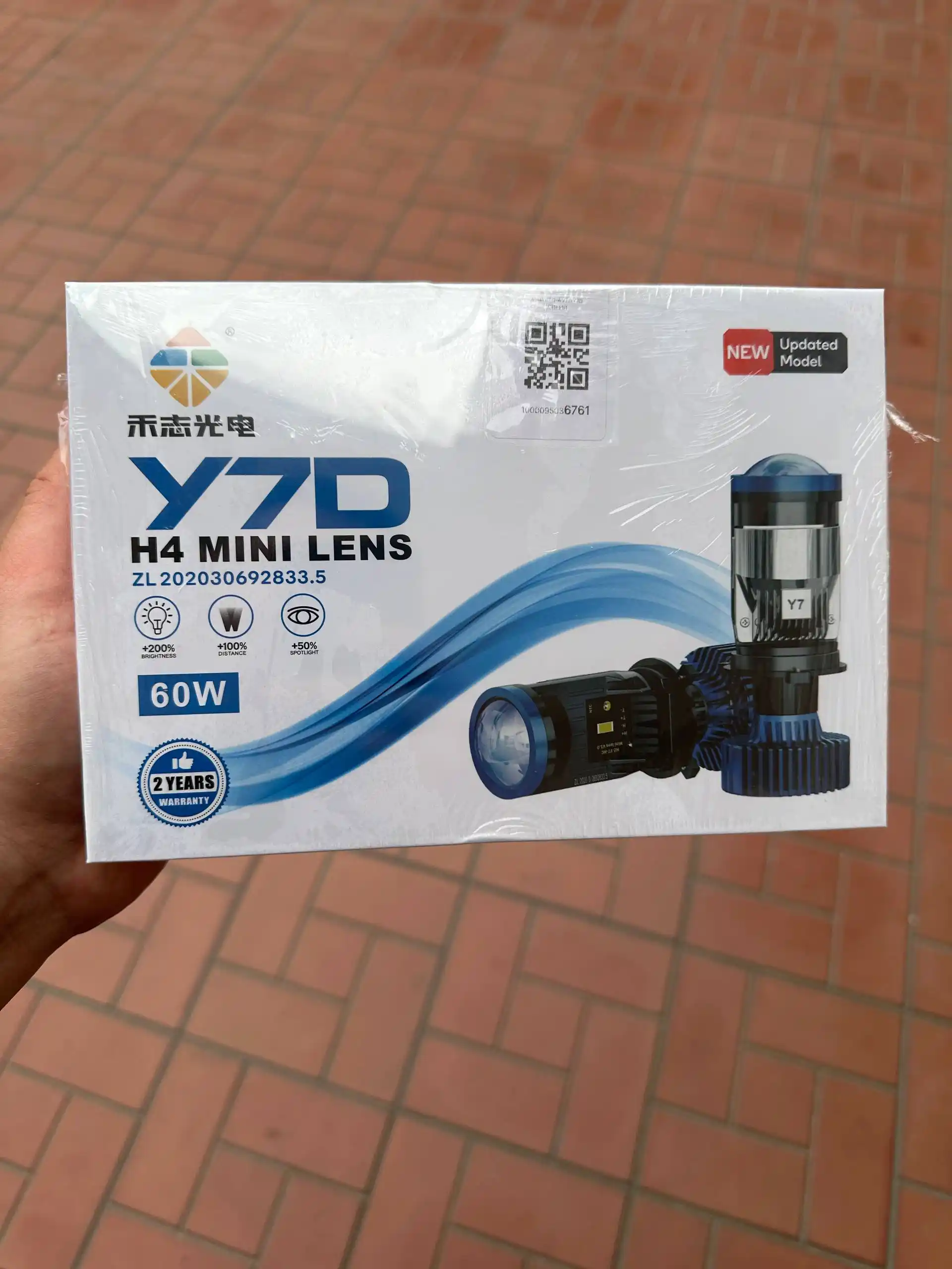 Zimmer Y7D, Y7 LED H4 120W: avtomobil faralari uchun chiziqli svetodiod