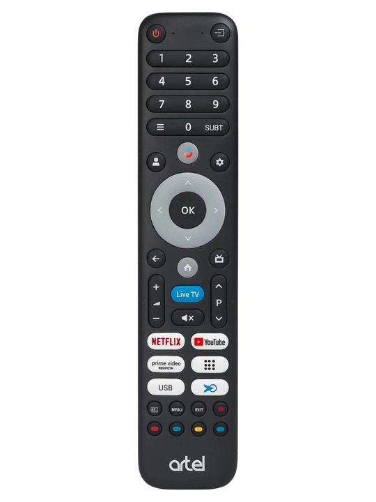 Artel A55PUCH010 55" 4K UHD Smart TV Android, Wi-Fi, HDR, qora televizor