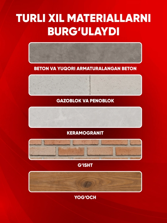 TEH olmosli burg‘ulash uchun drel (almazniy bur) TCD9240, 3600 W, 220 V, 700 ayl/min