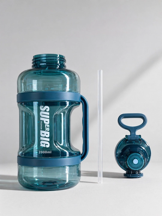 Katta sport shaker, 2000 ml, protein shaker, plastic, 5 ta halqali