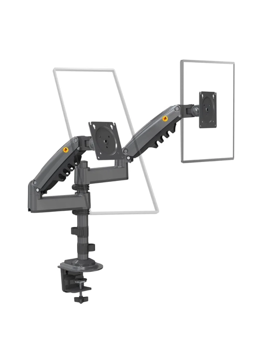 Ikki monitor uchun ergonomik mahkamlagich NB Ergonomic H180-XE