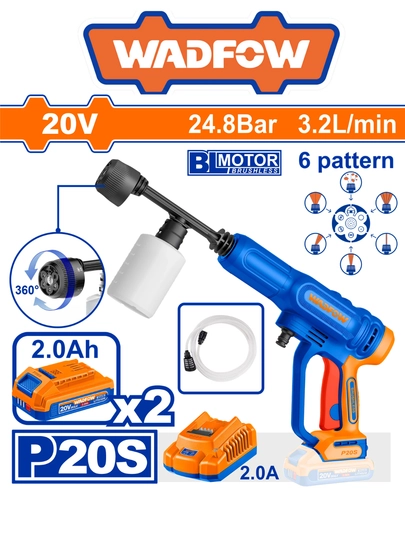 Мини Karcher аккумулятор WADFOW 20 В, распыляет воду, пену, для автомобиля и дома - 