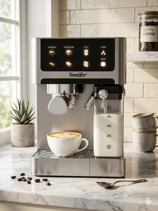 Рожковая кофеварка Sonifer SF-3587, для любителей кофе