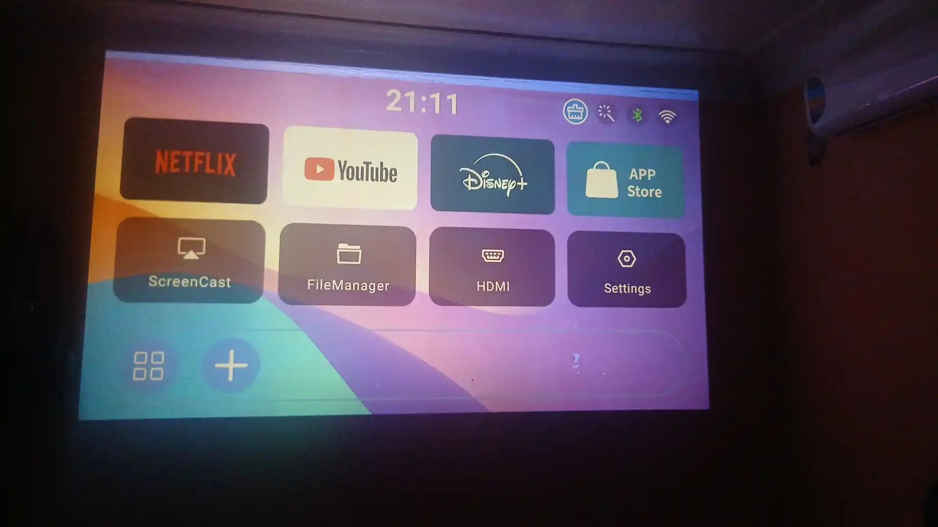 Смарт мини-проектор HY320, для домашнего кинотеатра, Android 11, 1920 * 1080 Full HD Wi-Fi