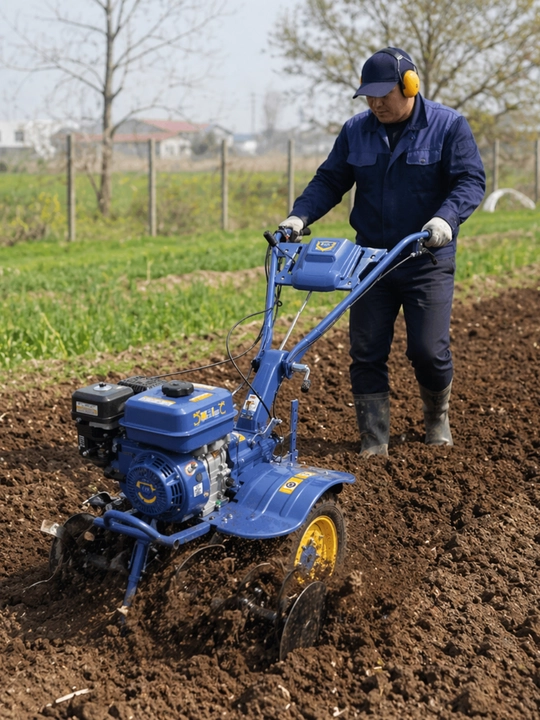 Motoblok EBImax EM 170, 7 ot kuchi, benzin dvigatel 170F, yer chopuvchi kultivator