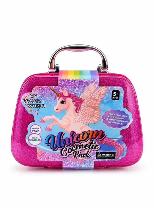 Детский набор косметики для девочек Unicorn Cosmetic Pack в розовой сумке