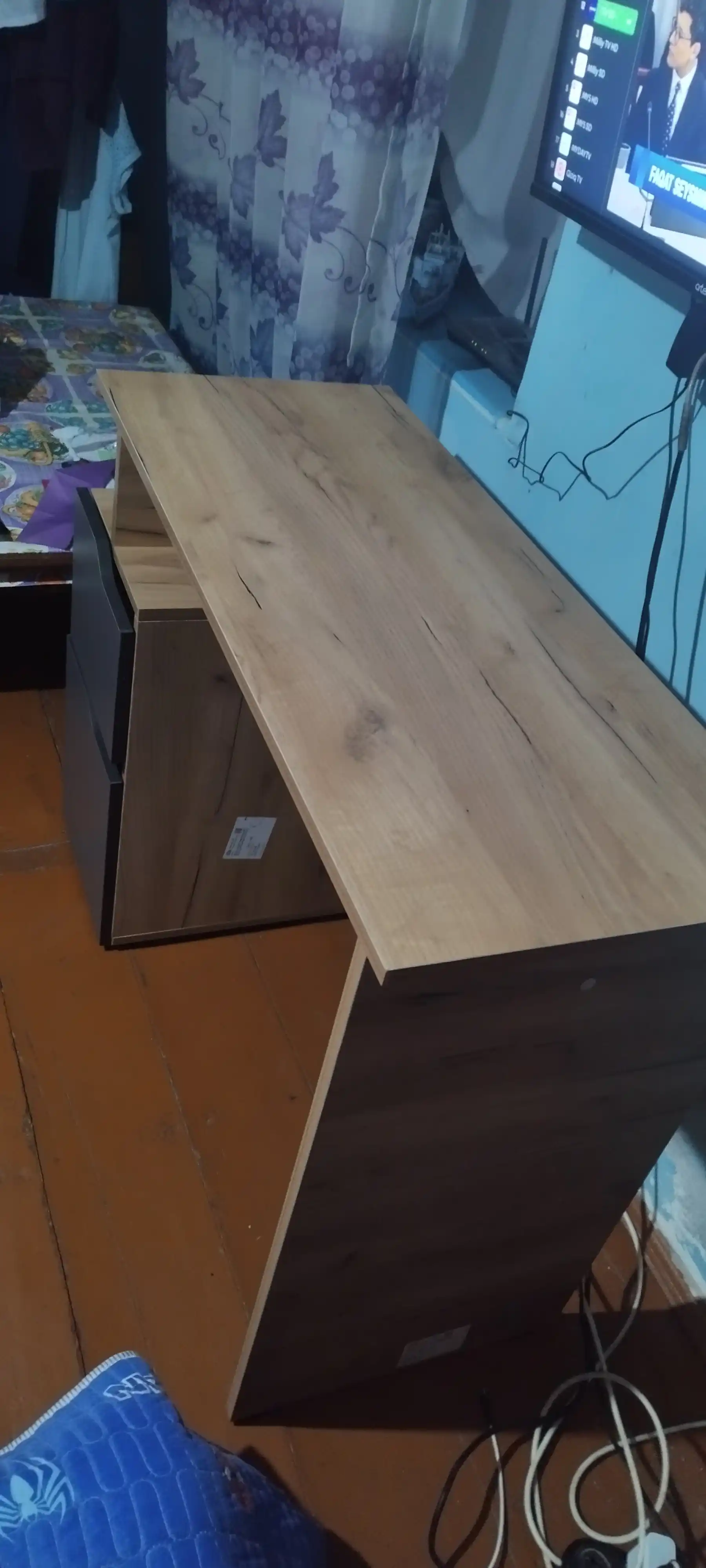 Письменный и компьютерный стол FAR11, 100×40×75 см, с ящиком и шкафчиком
