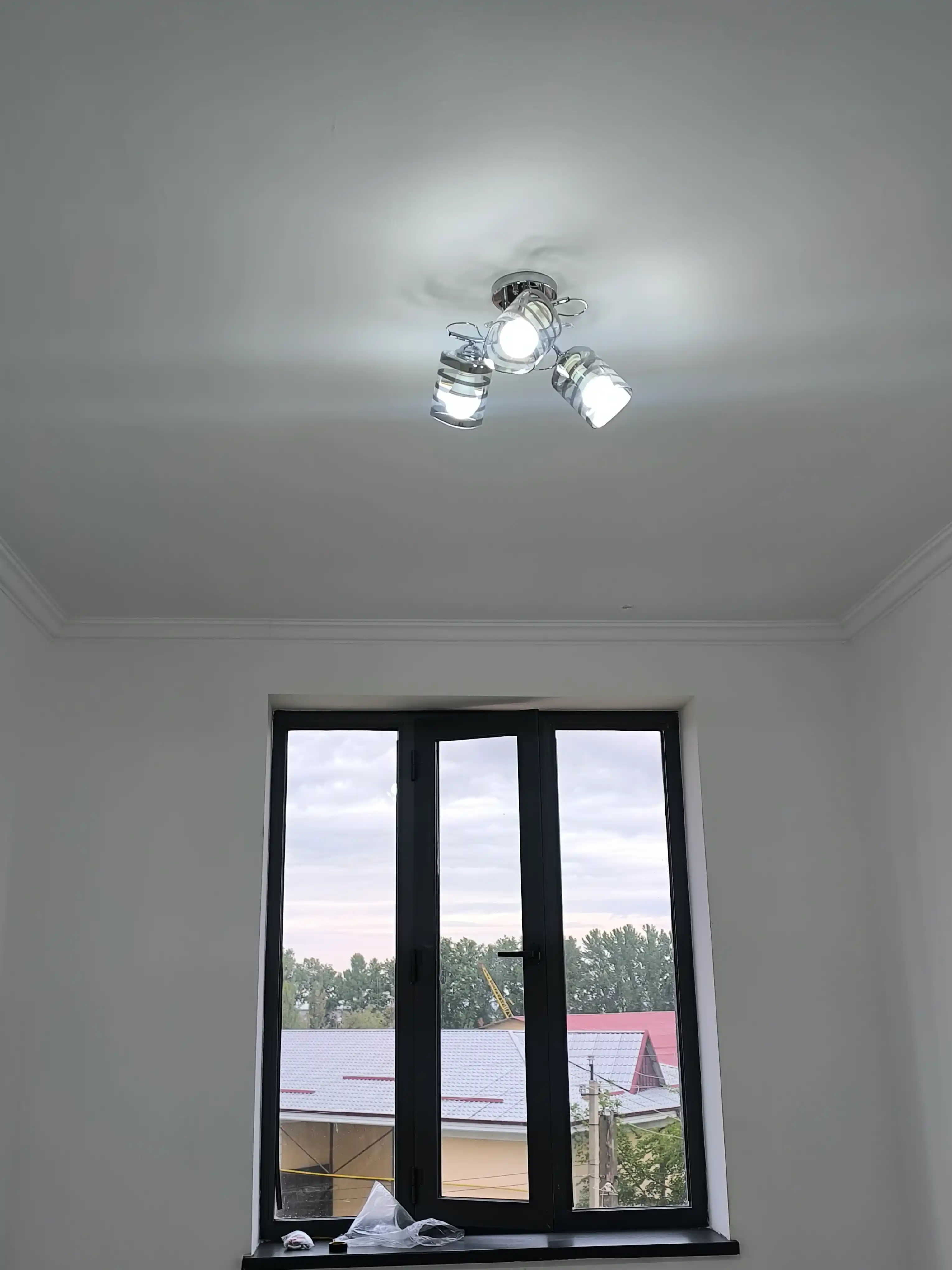 Qandil :3 o'lchamli, oshxona, yotoqxona, ofis uchun, koridor, shisha va metall lyustra