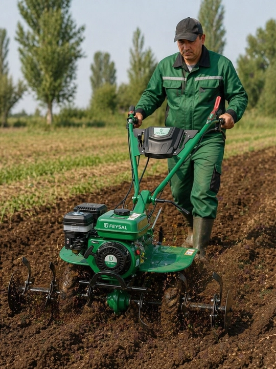 FEISAL 171FQ motobloki, quvvati 4,0 kVt bo‘lgan benzinli kultivator, yer qazish texnikasi