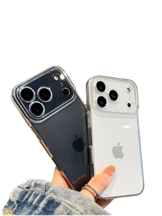 Чехол для iPhone, 15, 16, 17 Pro,Max, Plus, Mini, Air прозрачный - 