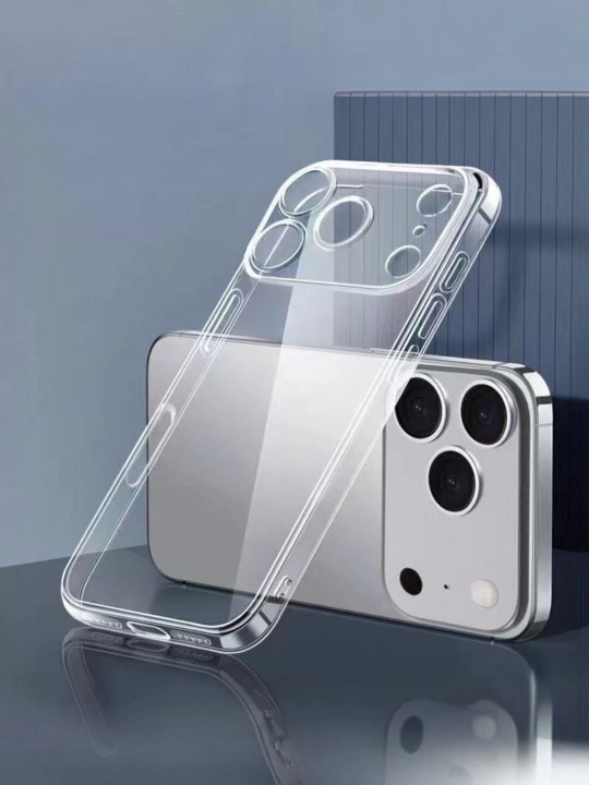 Чехол для iPhone, 15, 16, 17 Pro,Max, Plus, Mini, Air прозрачный