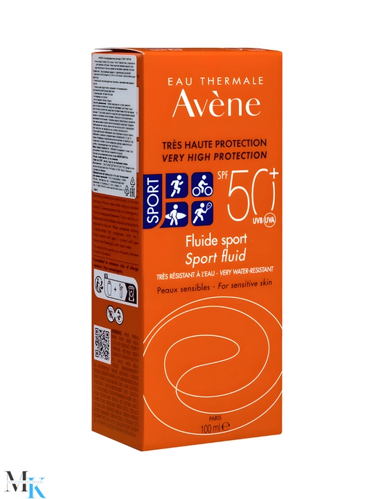 Yengil suvga chidamli yuz va tana uchun quyoshdan himoya krem  Avène Sport SPF 50+ 100 ml