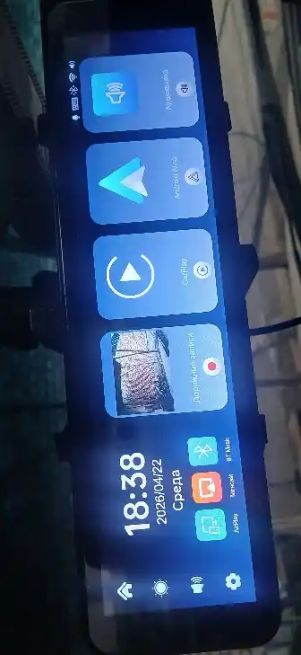 Видеорегистратор 3 камеры TOMBOSS T11, Wi-Fi наблюдение, Антирадар, Carplay