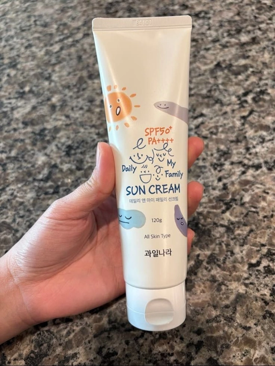 Солнцезащитный крем для лица Kwailnara SPF50+ PA++++, спф крем от солнца семейный, 120 г