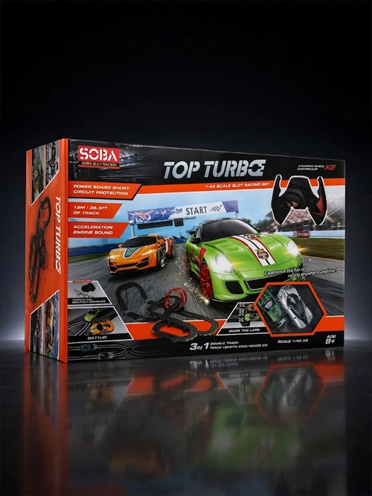 Детская гоночная трасса (автотрек) Slot Track Racing, 2 машинки, управление с пульта