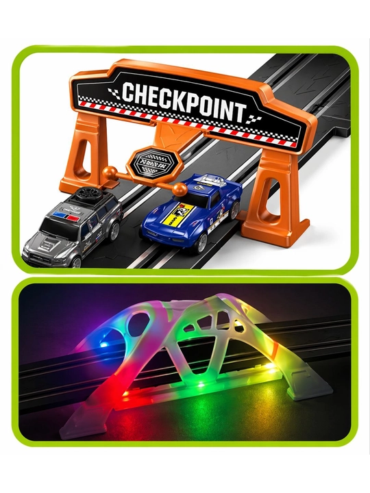 Детская гоночная трасса (автотрек) Slot Track Racing, 2 машинки, управление с пульта