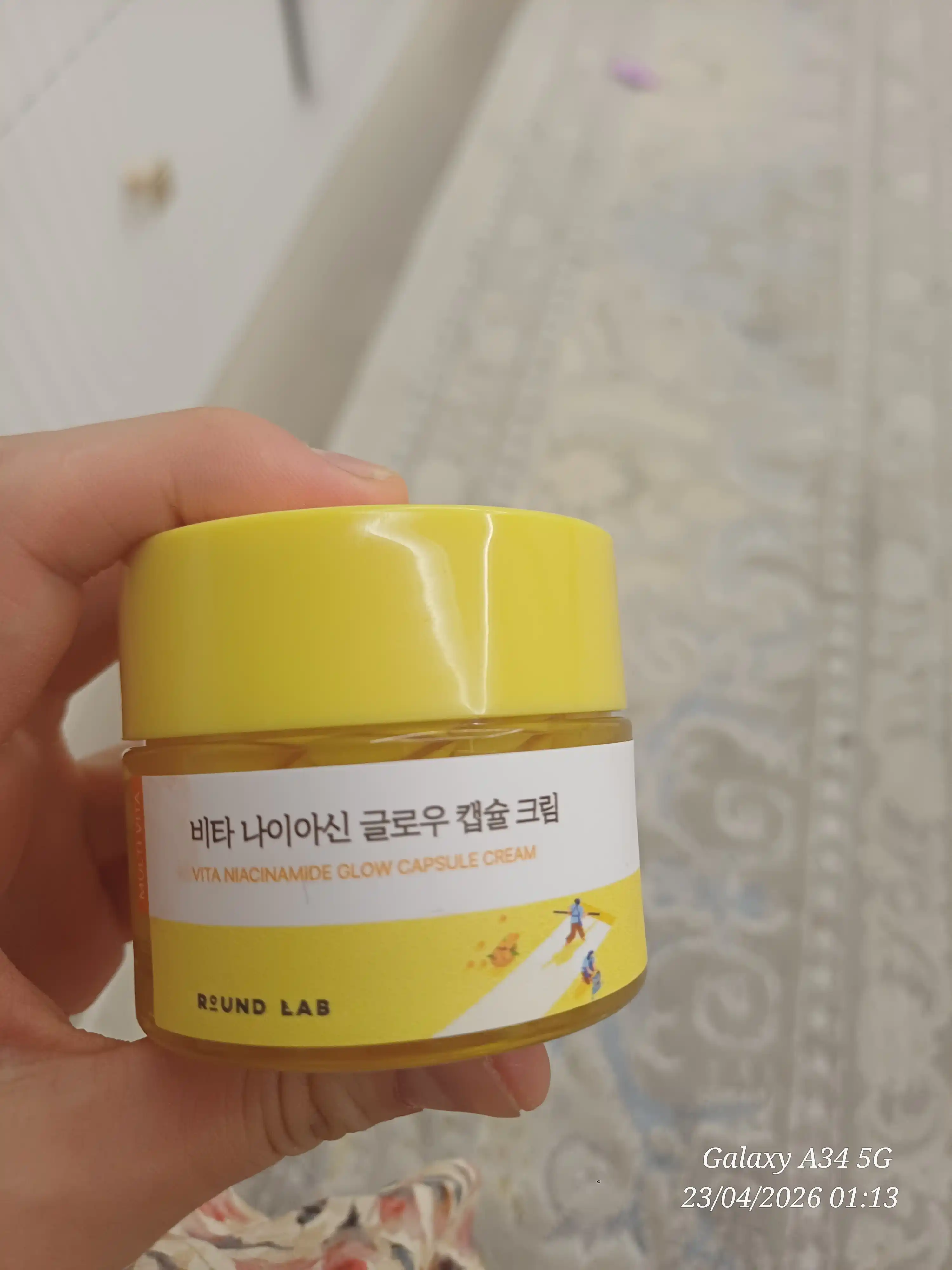Round Lab Vita Niacinamid Glow Capsule Cream Niatsinamid yorituvchi kapsulali krem, 50ml