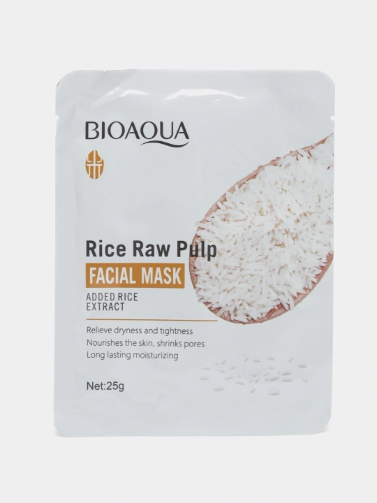Bioaqua Rise Raw Pulp Facial Mask, yuz uchun niqob, 25 g - 