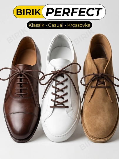 Bog'ich BIRIK PERFECT mumli klassik 4 mm 60-120 sm tufli botinka krossovka uchun
