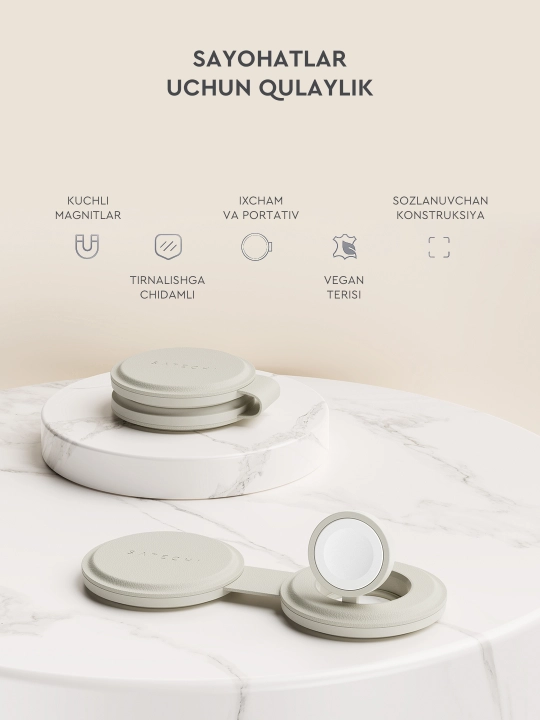 Satechi Qi2 15W 2in1 va 3in1 simsiz quvvatlash moslamasi, yig‘iluvchan, magnitli