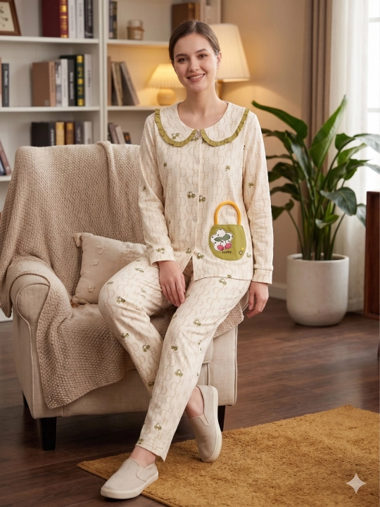 Домашняя пижама «Vogue Home», футболка с бантом и брюки