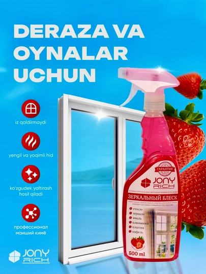 Oyna tozalagich yuvish vositasi Jona Rich, 500 ml - 
