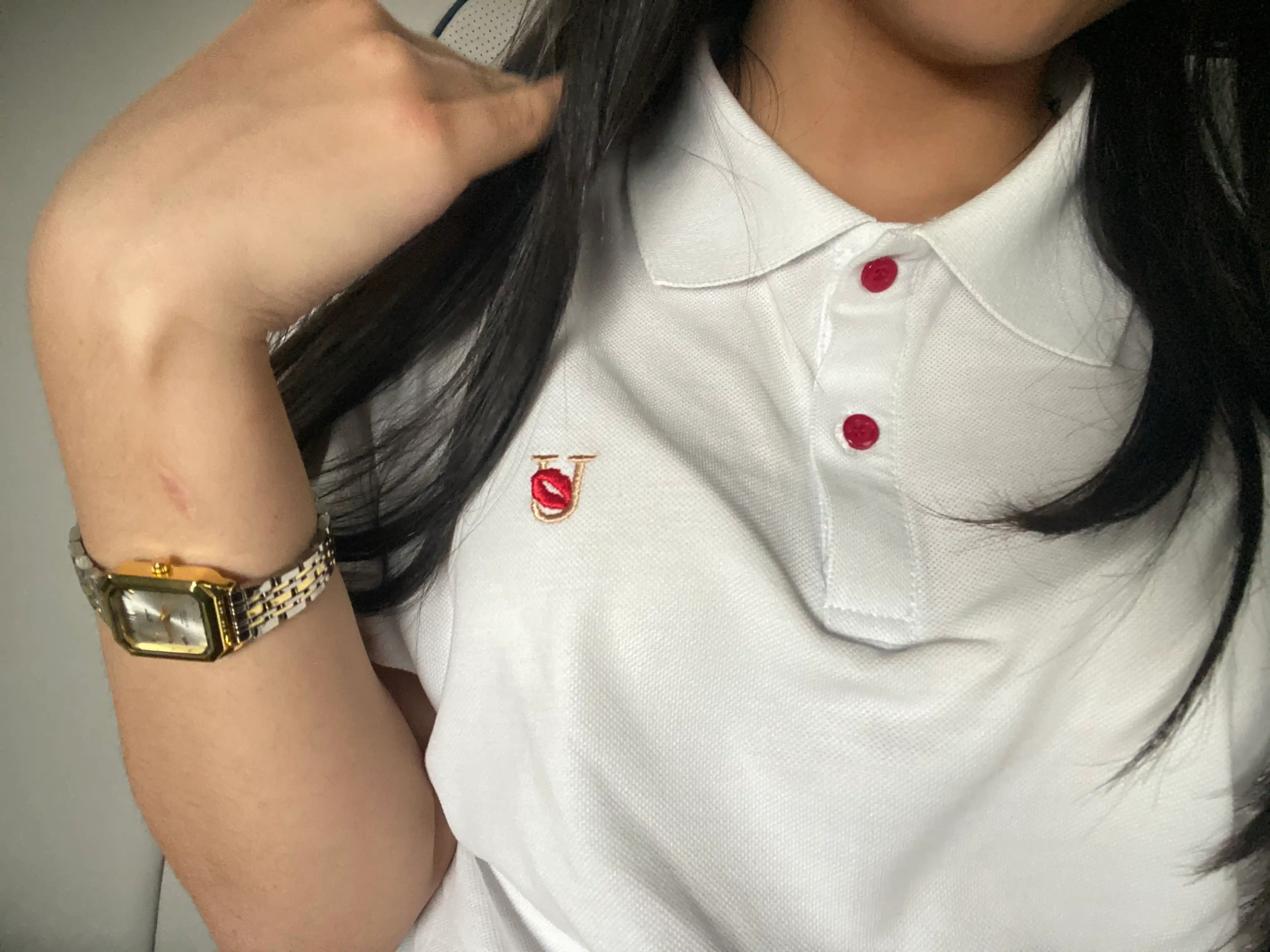 Женская футболка поло финка UBLOSSOM, 100% хлопок, рубашка короткий рукав Polo