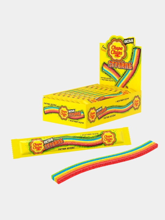 Chupa Chups Mono Belts chaynaladigan marmeladi 10,5 grammdan 48 dona
