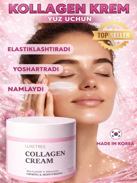 Terini chuqur namlovchi va ajinlarni kamaytiruvchi Korea Collagen Cream