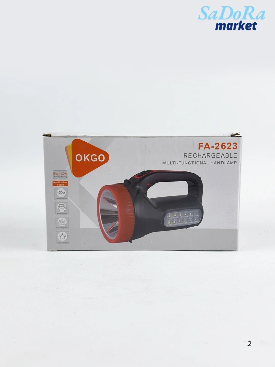 Chiroq, LED, qayta zaryadlanuvchi, FA-2623