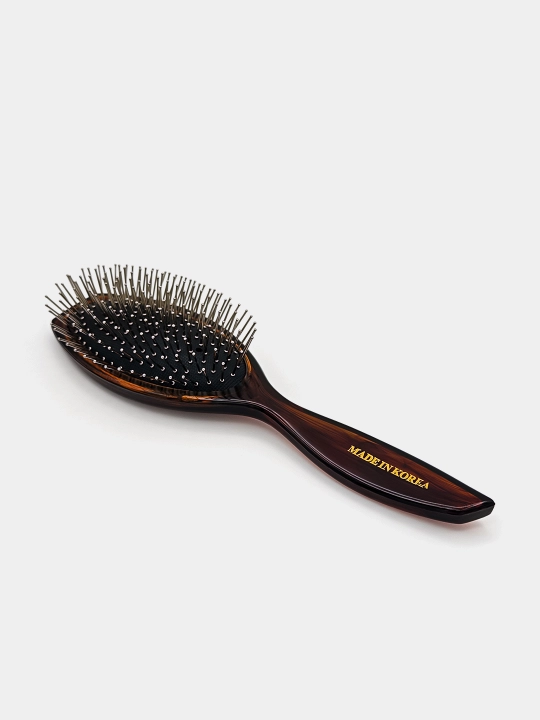 Bosh terisi va sochlar uchun Seung Lee Brush koreyscha massaj tarogʻi, metall tishli