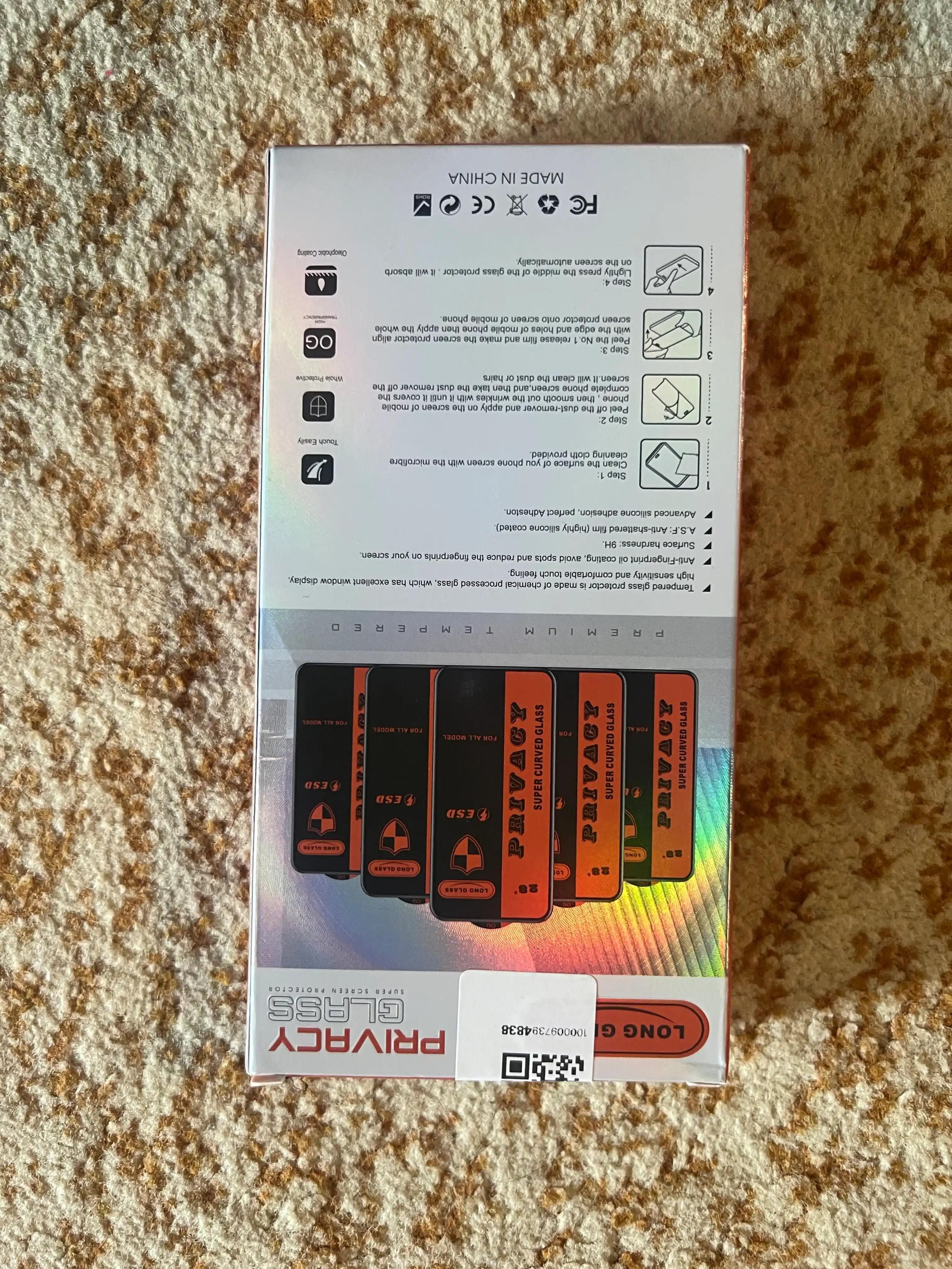 IPhone uchun himoya oynasi (tonirovka / anti-shpion) XR-17 Pro Max