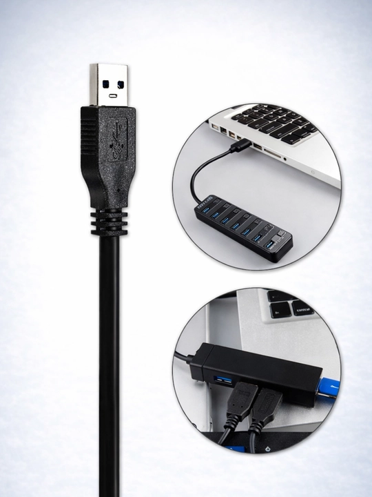 Адаптер для ноутбука и компьютера,USB HUB 7 Port Splitter USB 2.0,высокоскоростной USB хаб