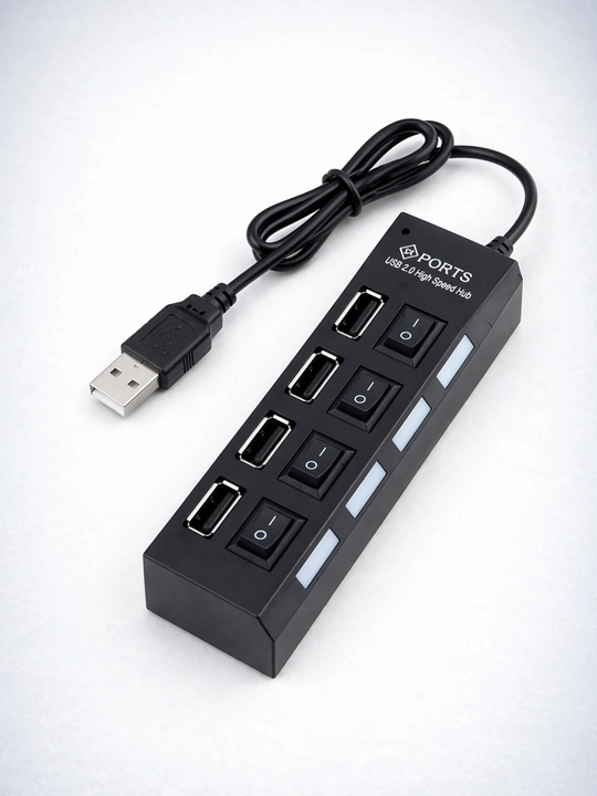 Адаптер для ноутбука и компьютера,USB HUB 7 Port Splitter USB 2.0,высокоскоростной USB хаб