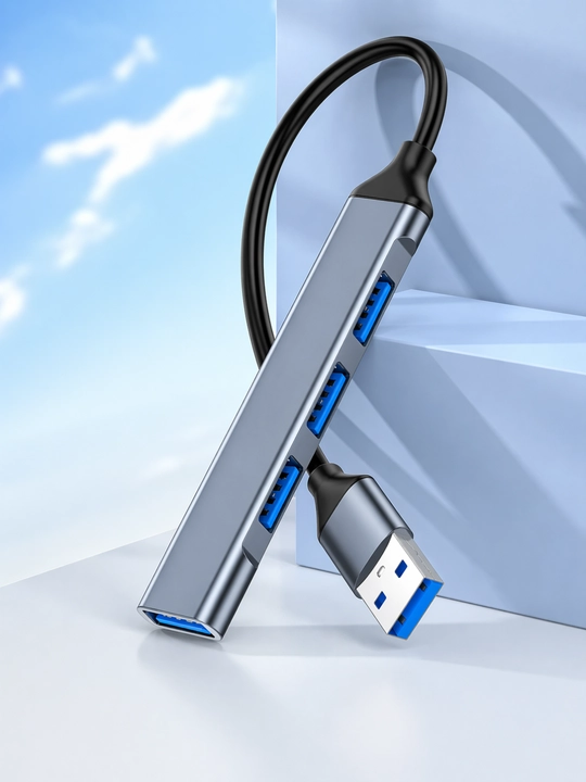 Адаптер для ноутбука и компьютера,USB HUB 7 Port Splitter USB 2.0,высокоскоростной USB хаб