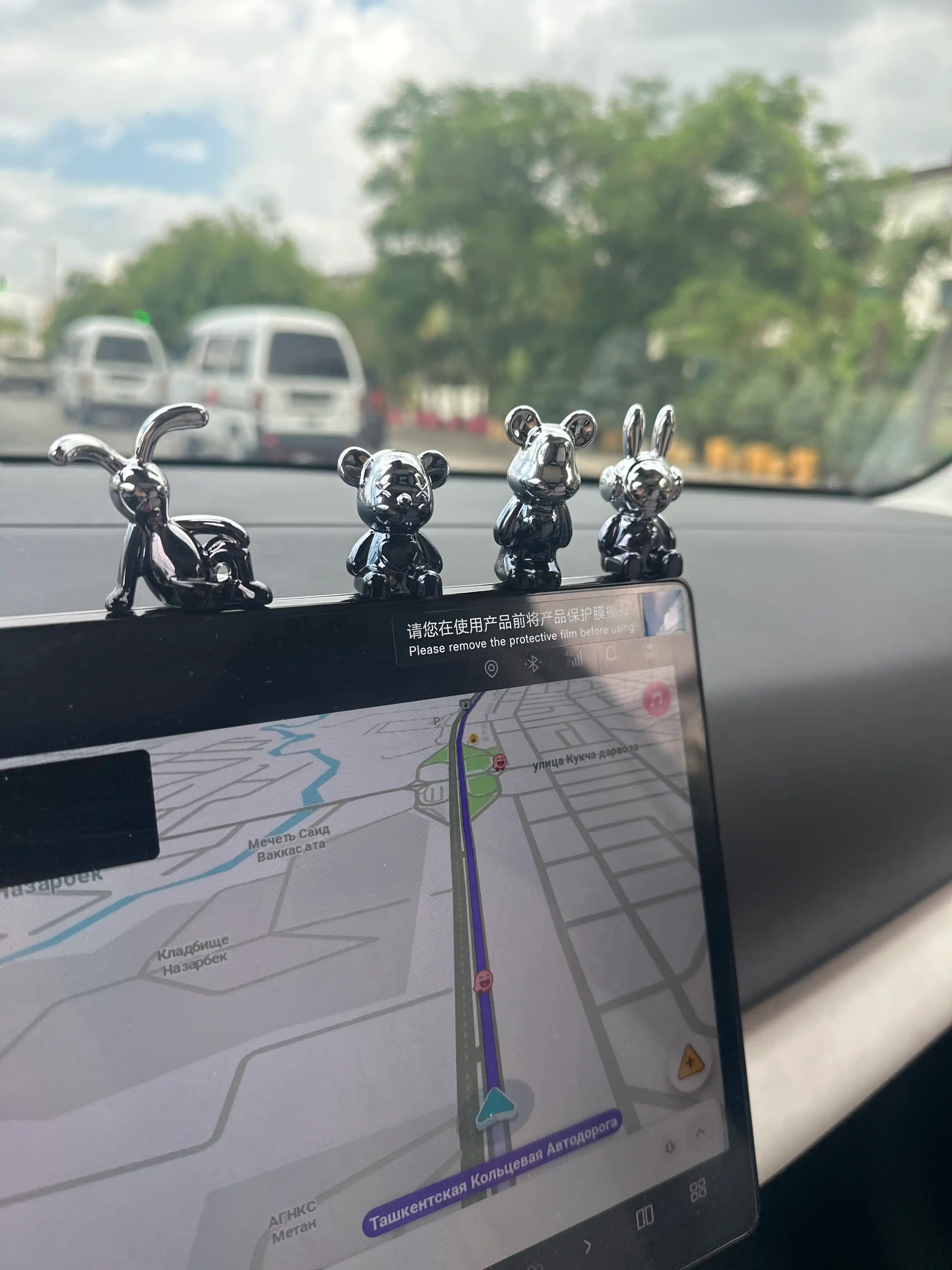 Статуэтки декоративные для дома, фигурка на панель авто, украшение в машину, в наборе 4 шт