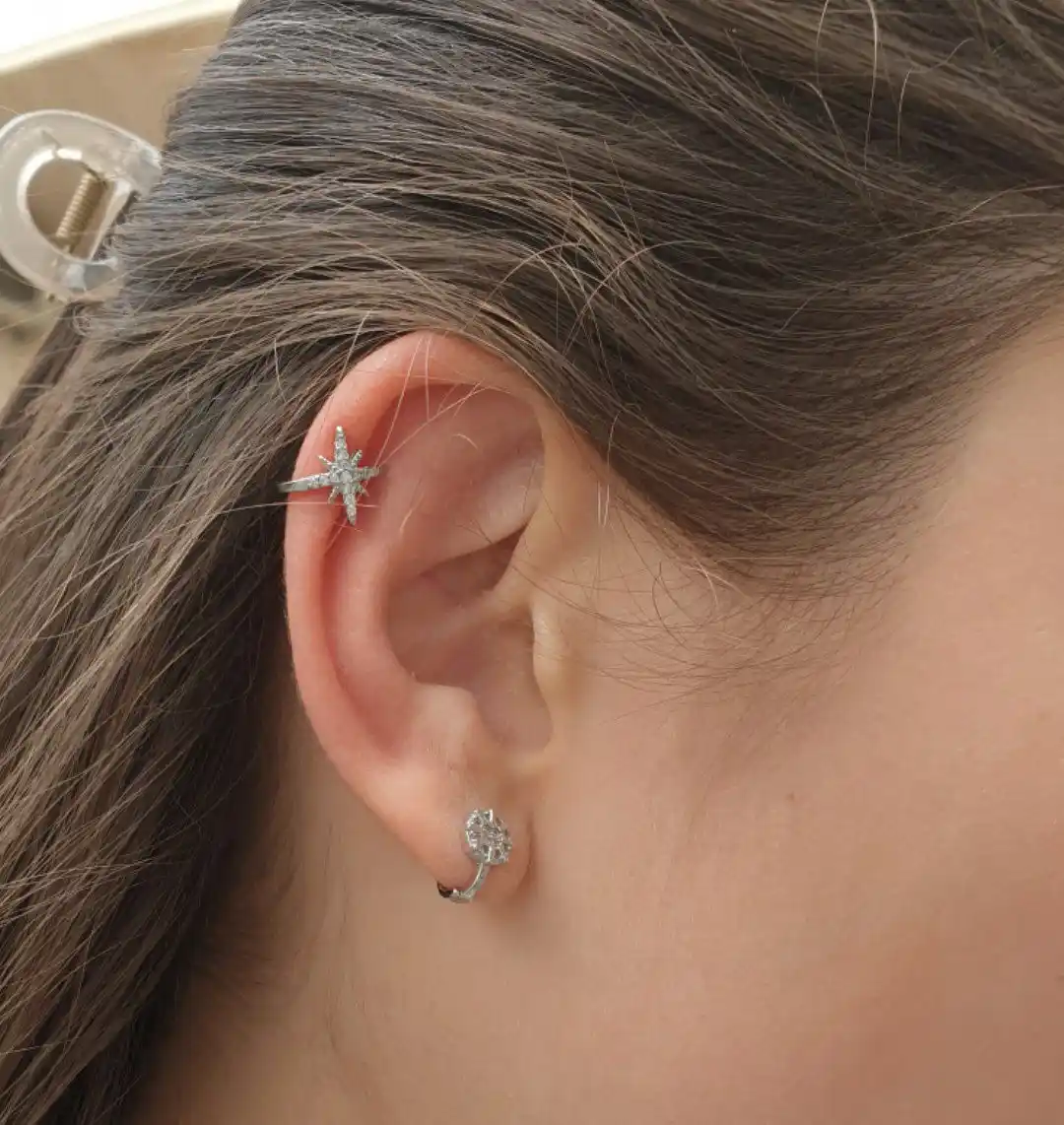 Серьги каффы, без прокола