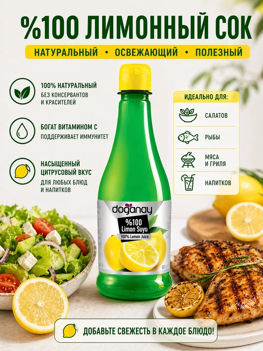Limon sharbati 100% Doganay - 